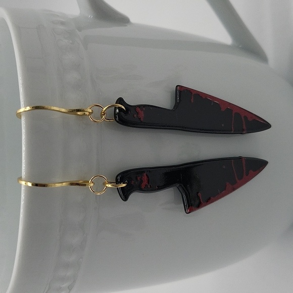 1923- Handmade Halloween Earrings NWT - Picture 1 of 6